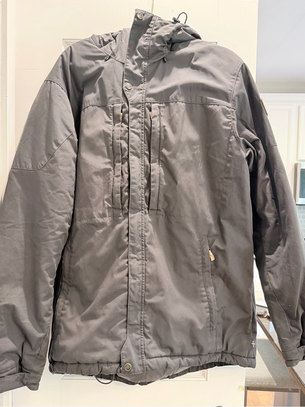 Fjallraven Skogso Padded Jacket Men’s XXL Black Insulated Hooded 82279